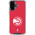 NBA Atlanta Hawks Distressed iPhone 16 Clear Case